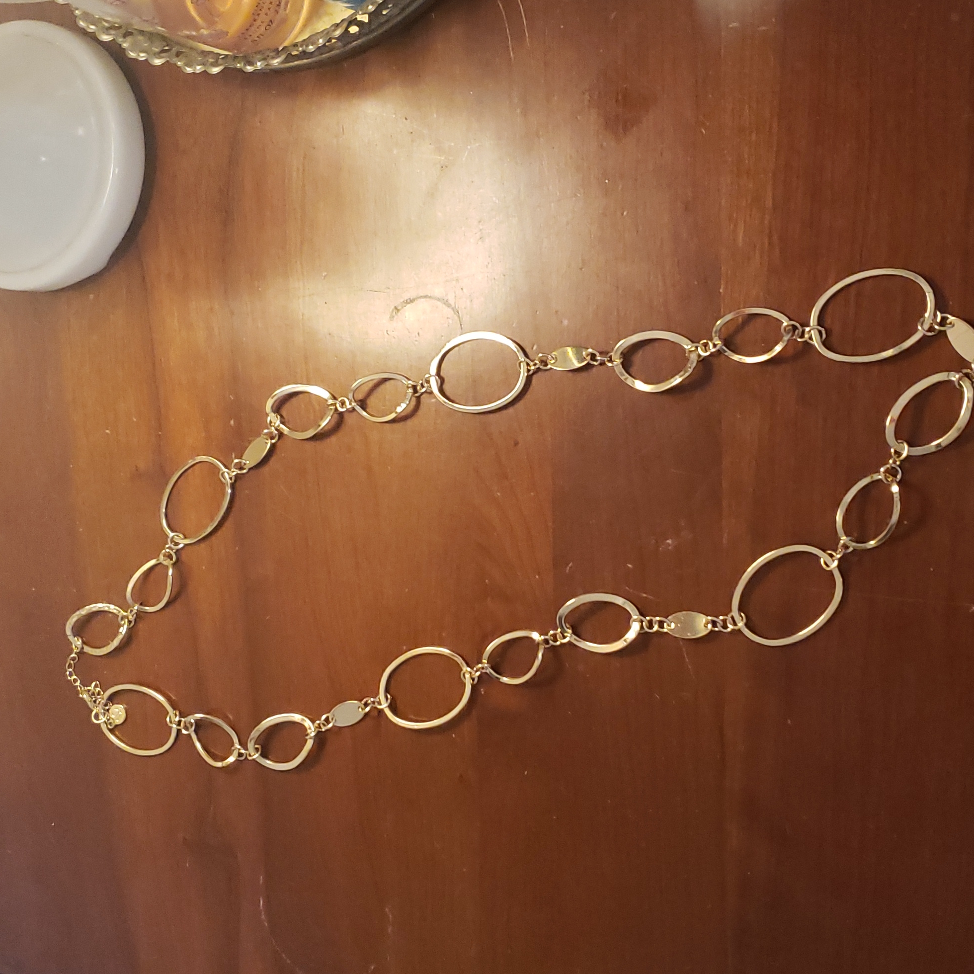 Lauren Conrad Gold Tone Necklace Adjusts 37 12 To 40 Inches 8$